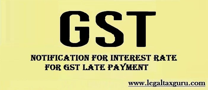 interest rate for gst late payment