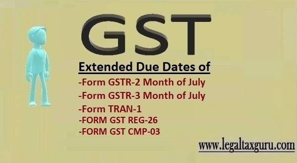 Due date of GST Form TRAN-1
