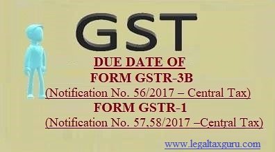 Due Date of FORM GSTR-3B and FORM GSTR-1