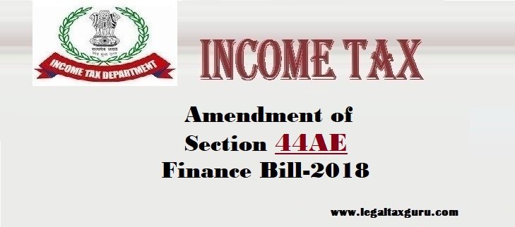 Amendment of section 44AE 2018