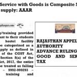 Coaching Service with Goods is Composite Supply & not mixed supply
